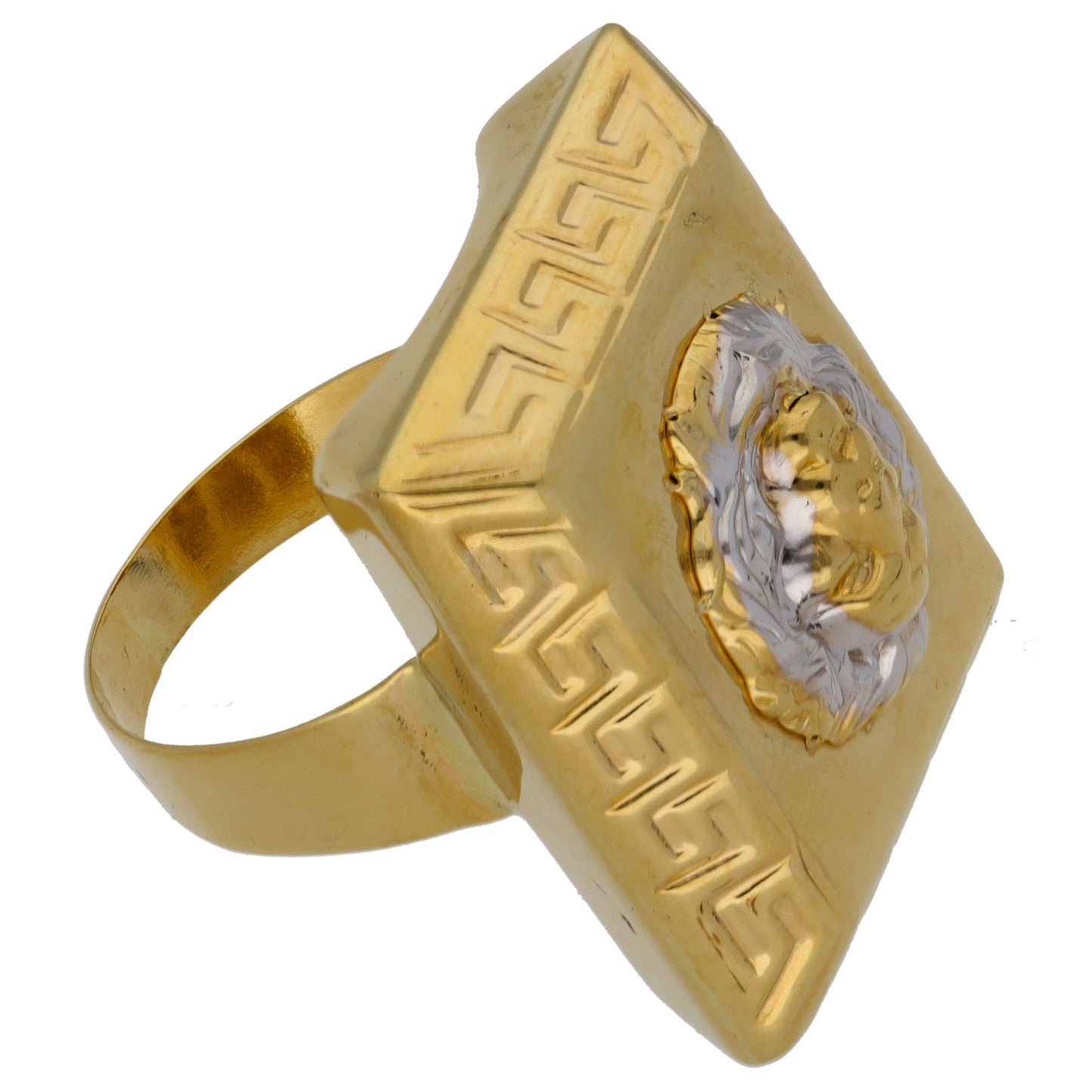 14ct Gold Lion Ring Size U