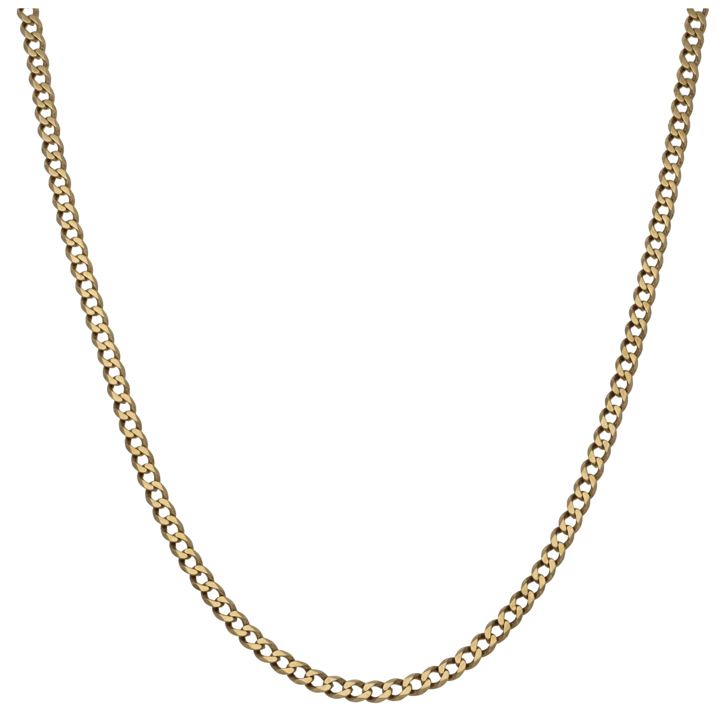 9ct Gold Curb Chain 24"