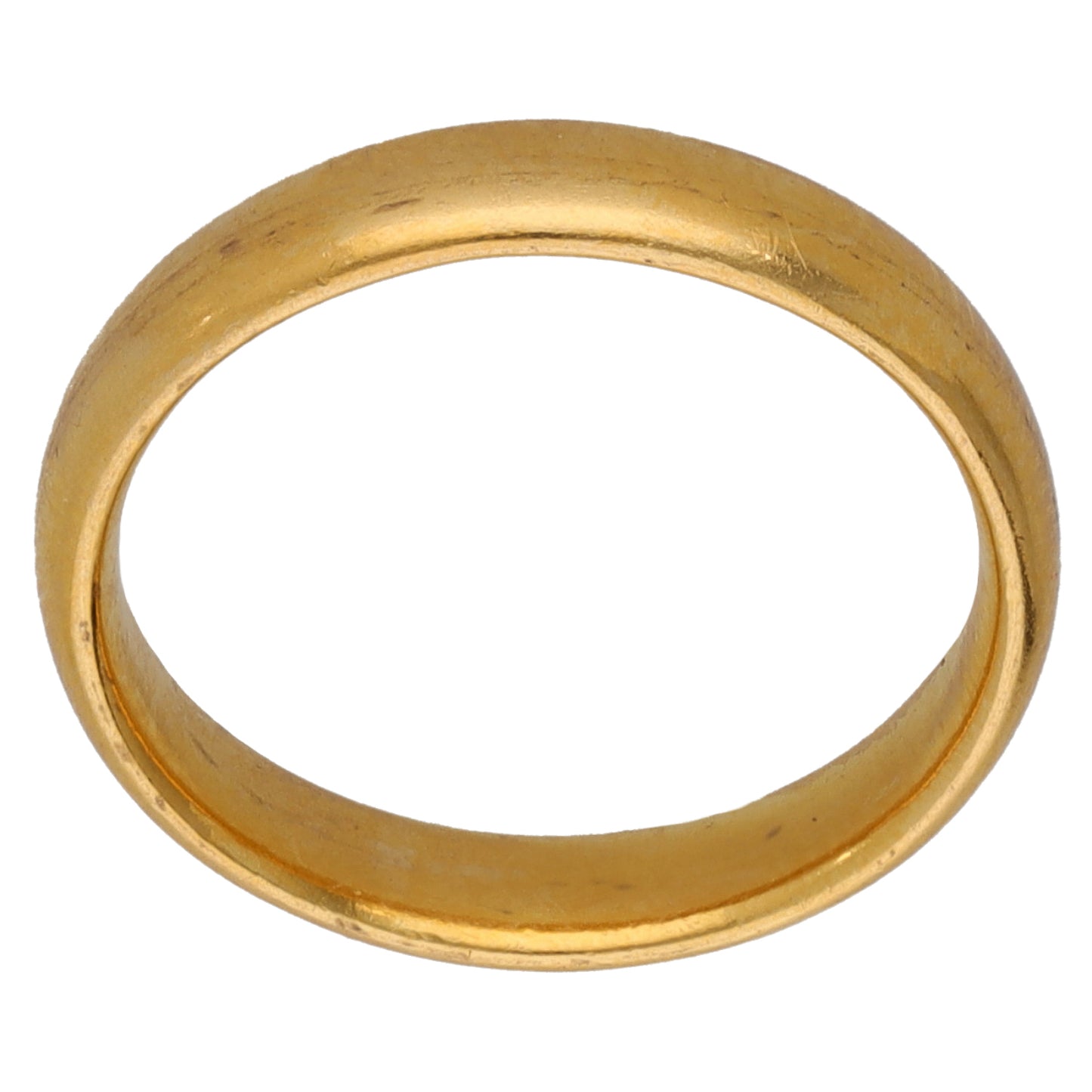 22ct Gold Plain Wedding Ring Size K