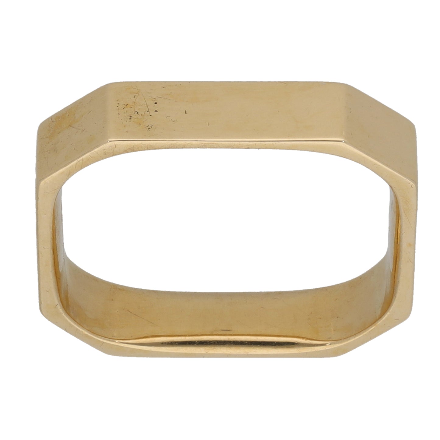 9ct Gold Shaped Wedding Ring Size L