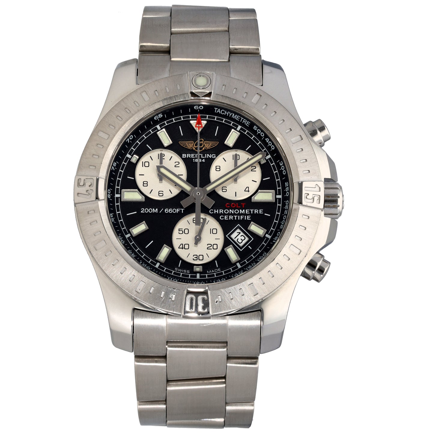 Breitling Colt Chronograph II A73388 44mm Stainless Steel Watch