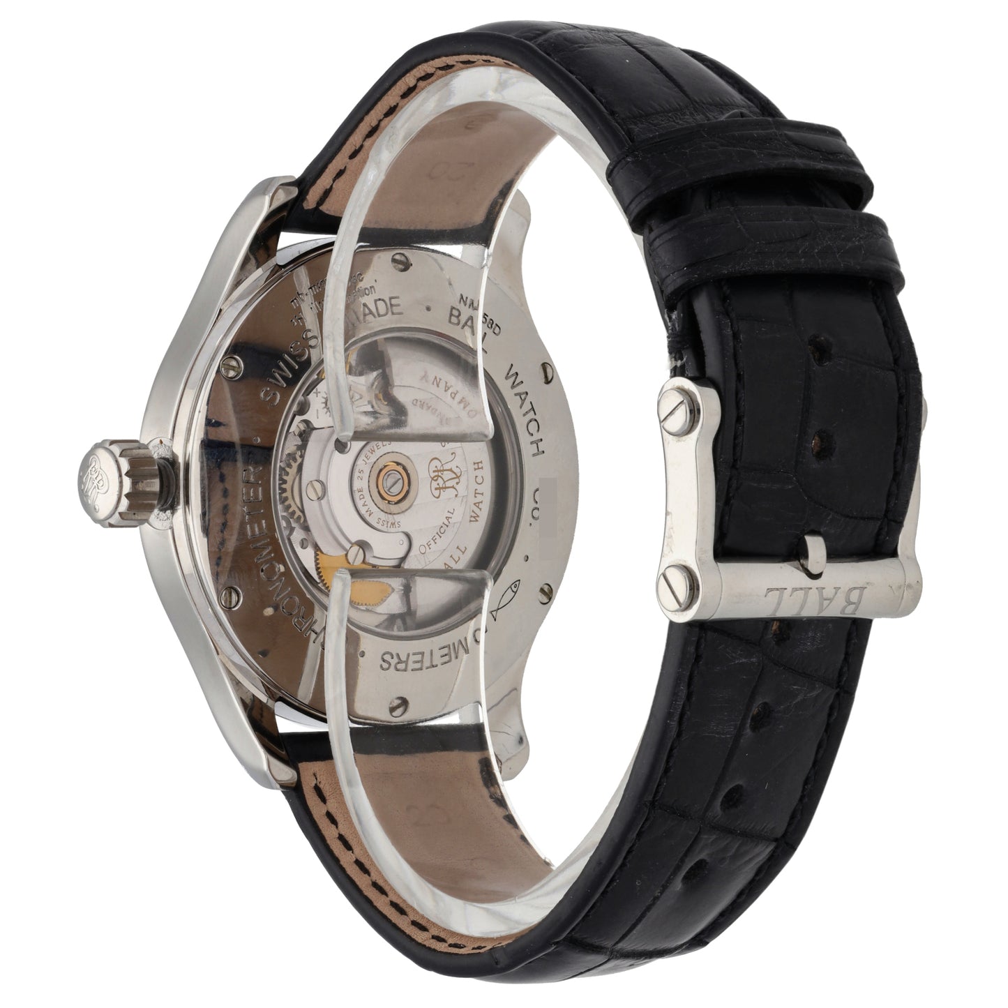 Ball Trainmaster Roman NM1058D 41mm Stainless Steel Watch