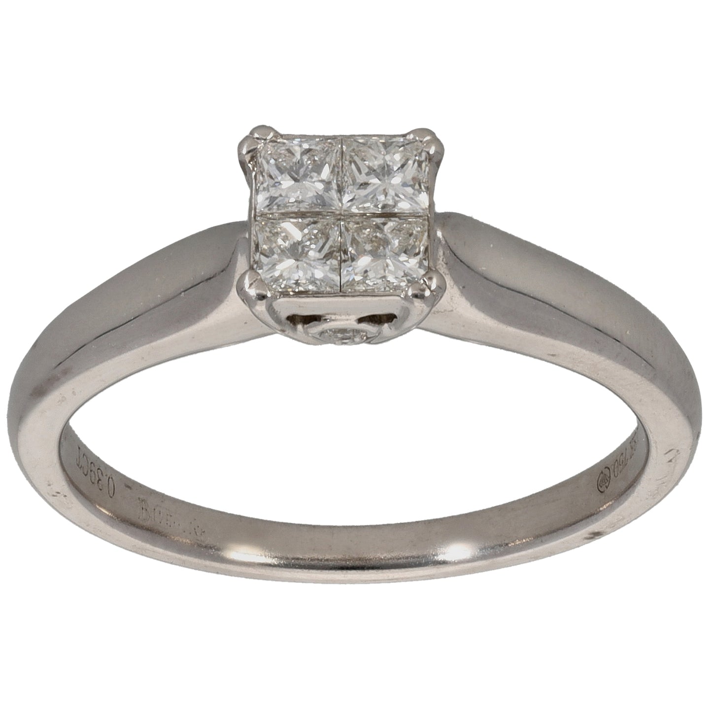 18ct Gold 0.39ct Diamond Dress/Cocktail Ring Size M