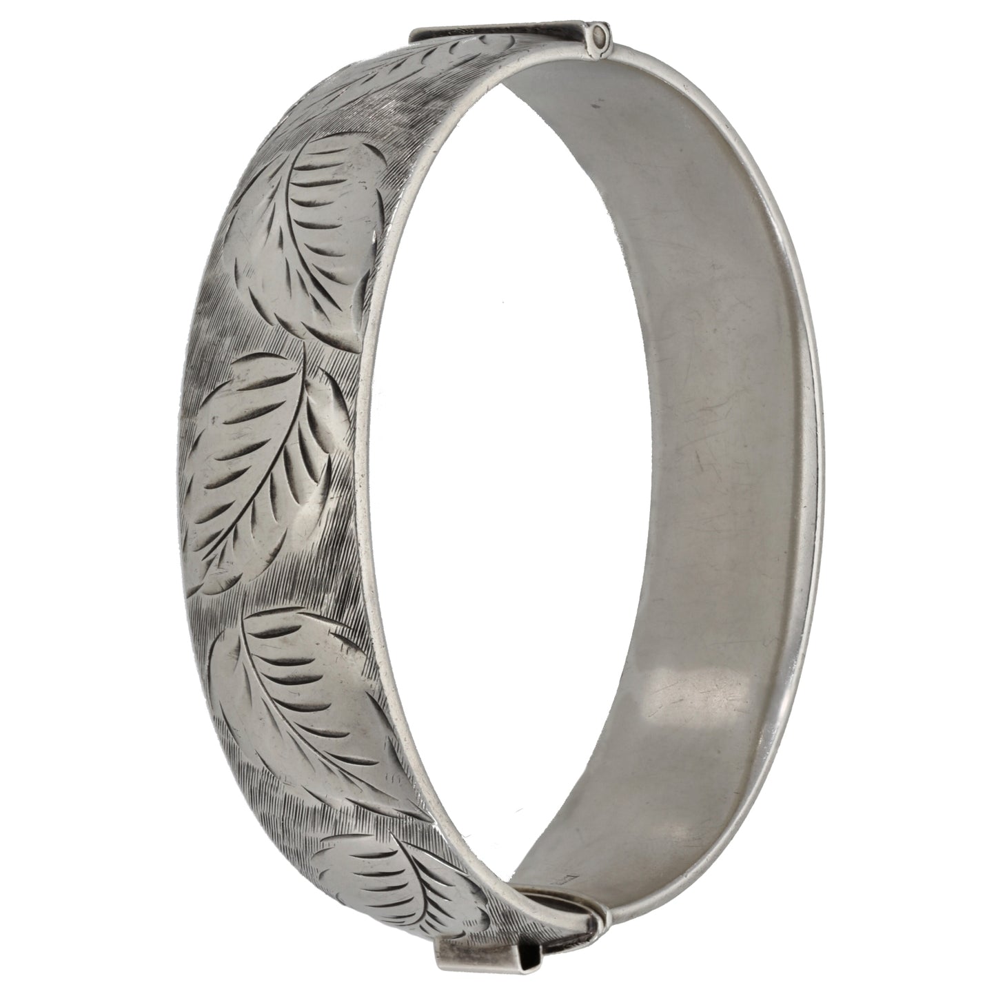 Sterling Silver Hinged/Clasp Bangle