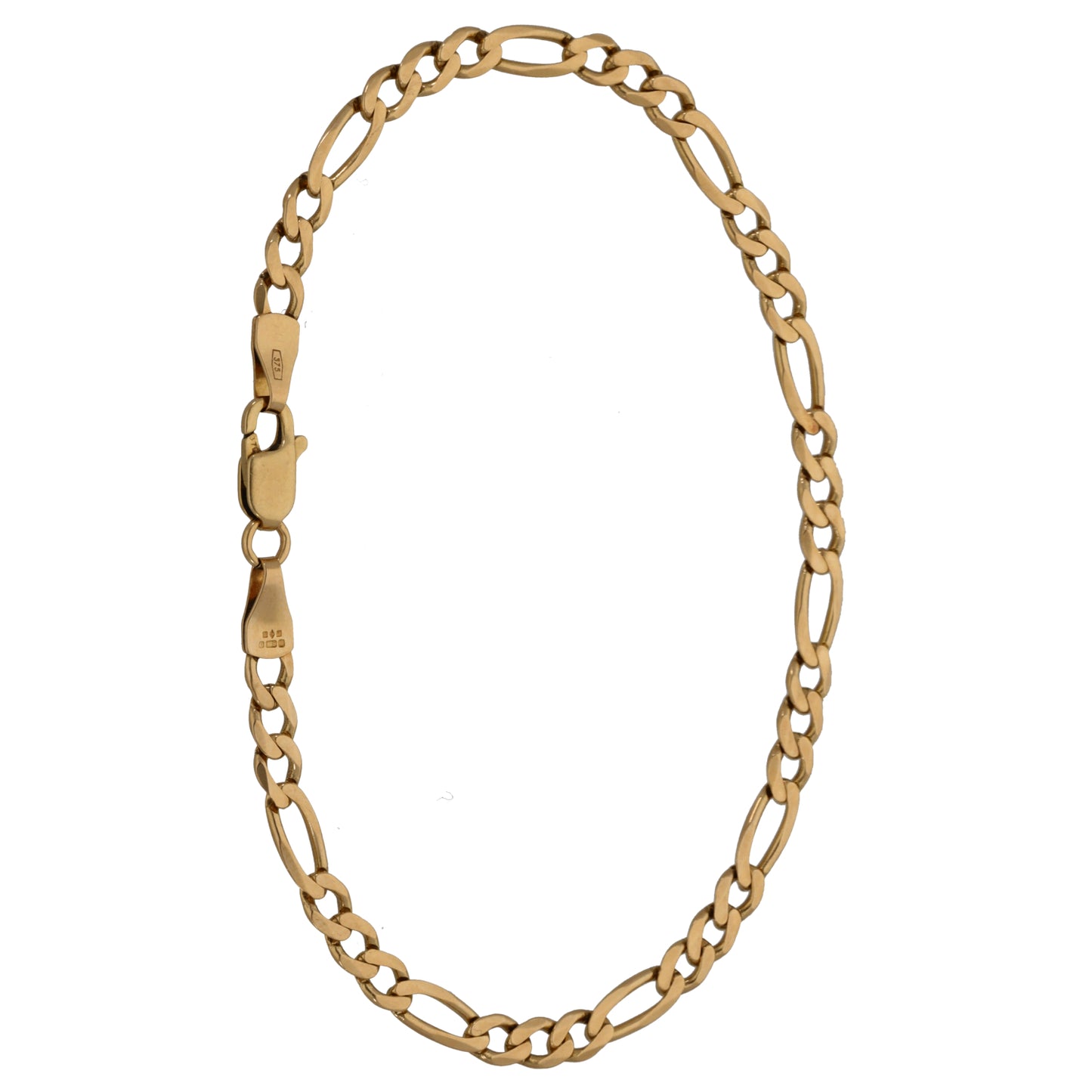 9ct Gold Figaro Bracelet