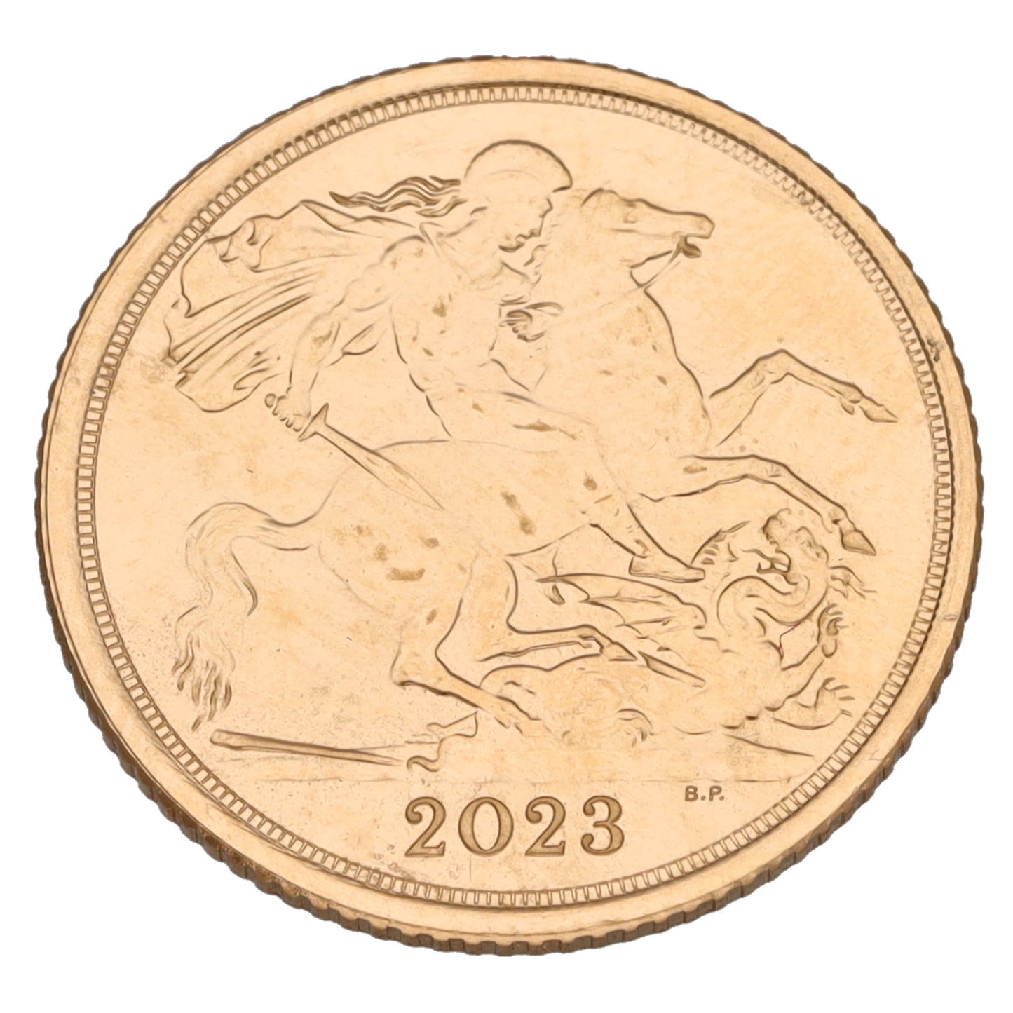 22ct Gold King Charles III Half Sovereign Coin 2023