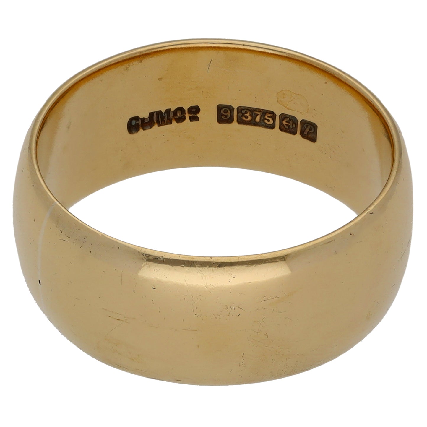 9ct Gold Plain Wedding Ring Size R