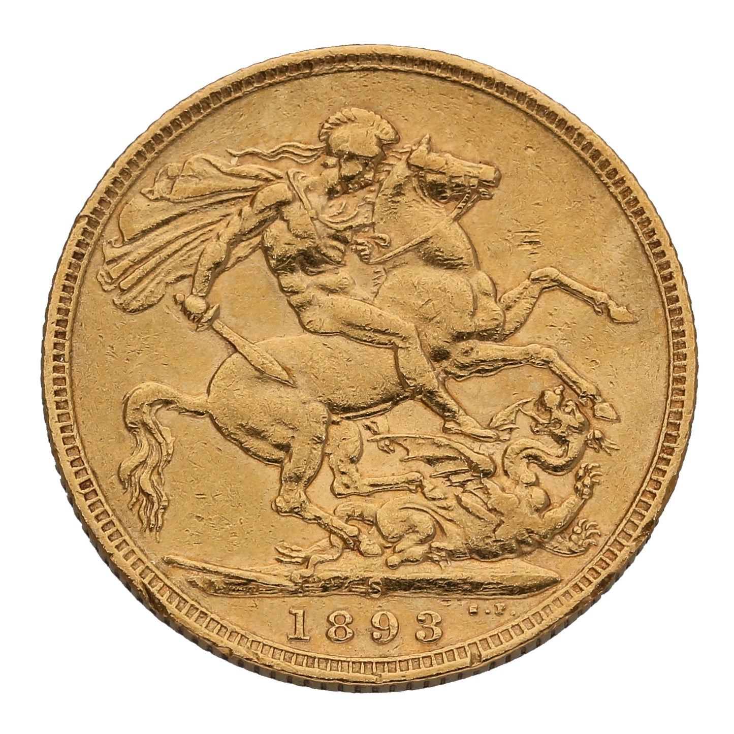 22ct Gold Queen Victoria Full Sovereign Coin 1893