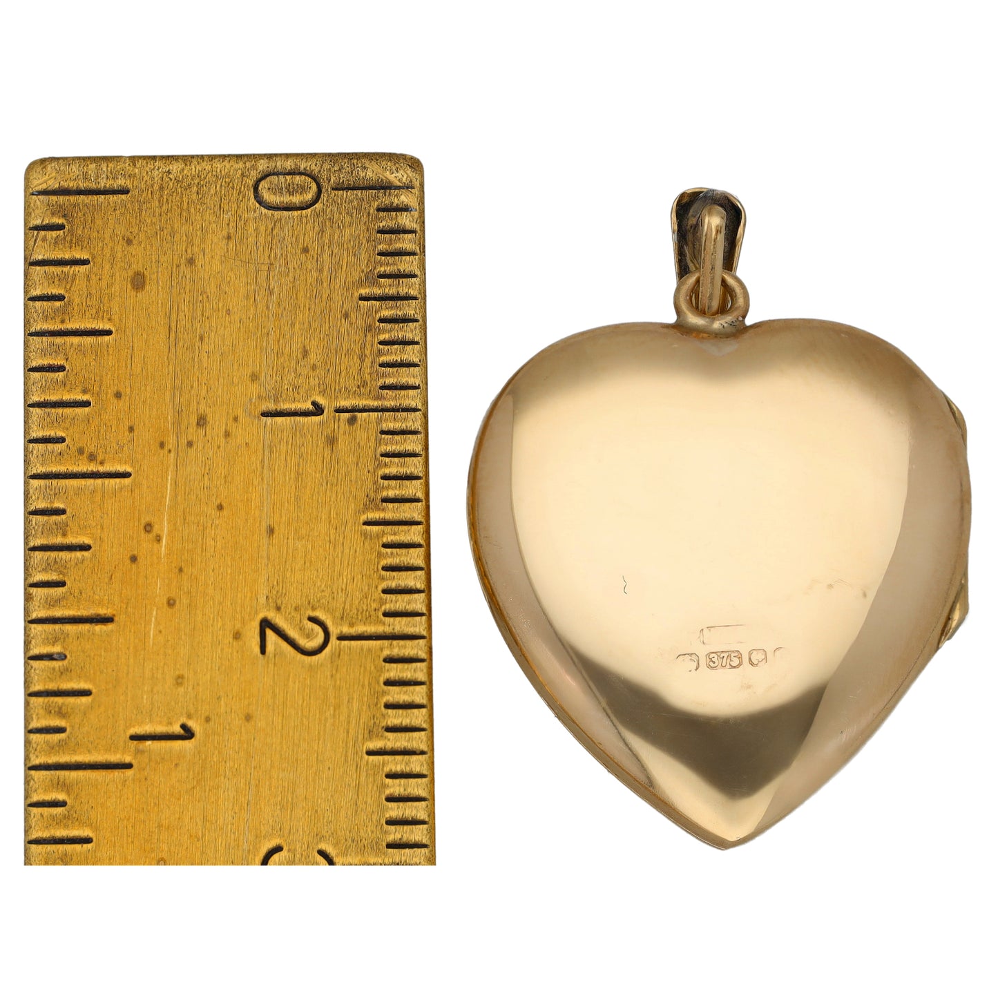 9ct Gold Patterned Locket Pendant