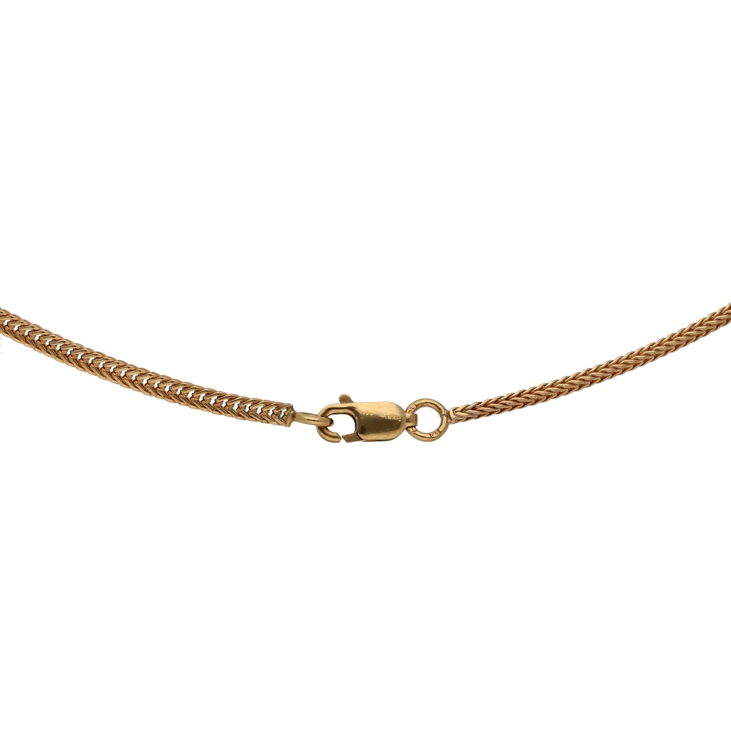 9ct Gold 0.015ct Diamond Fancy Necklace 16"