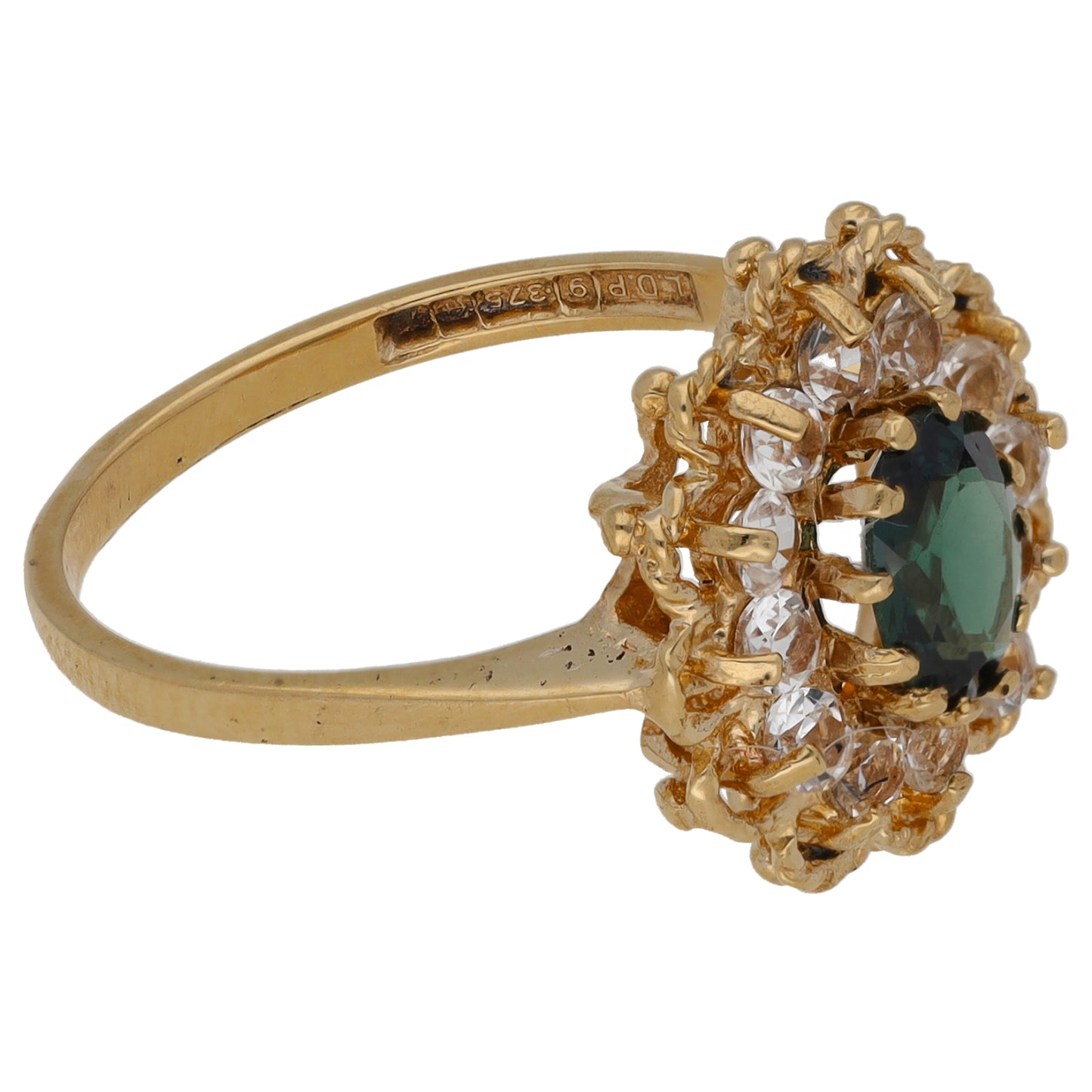 9ct Gold Imitation Dress/Cocktail Ring Size O
