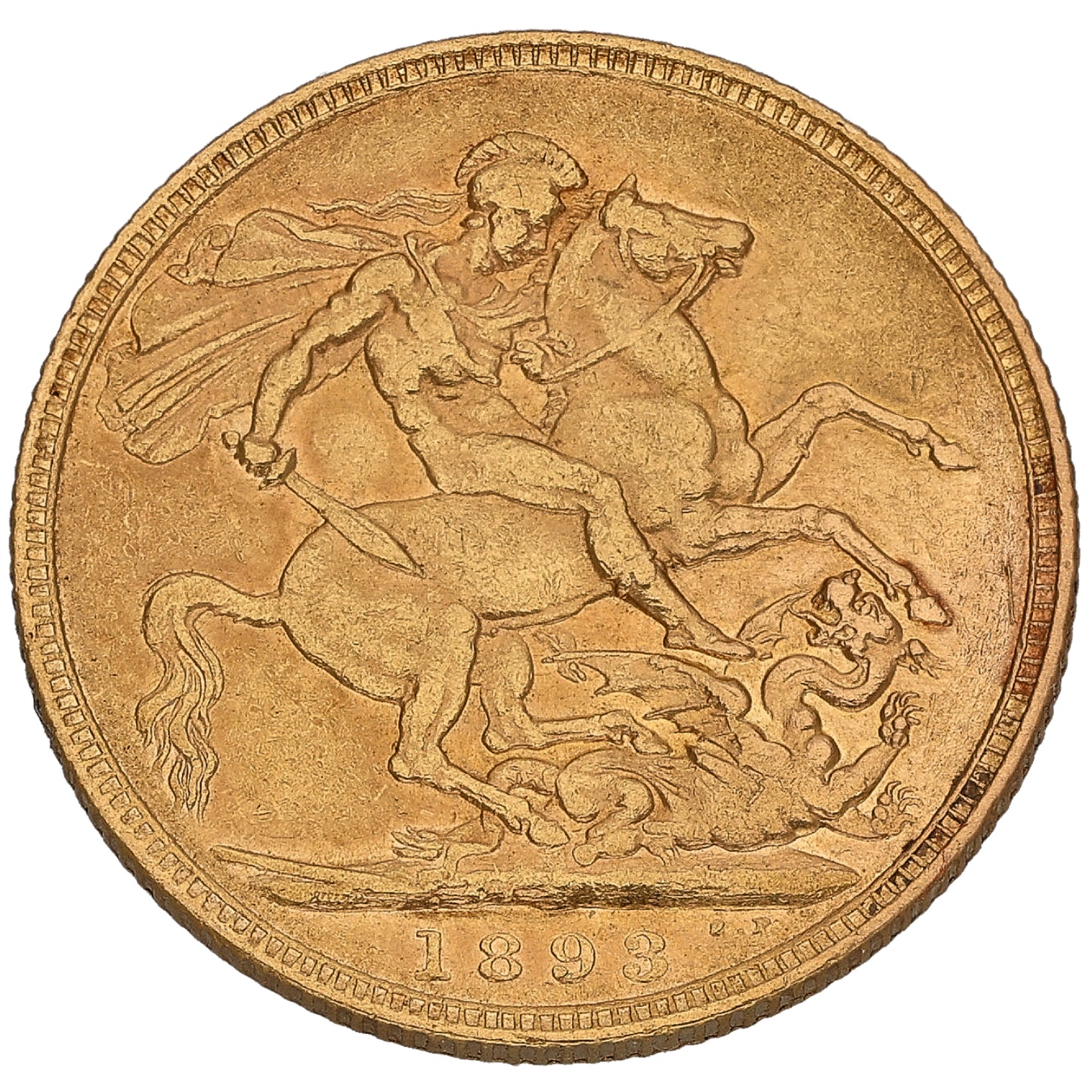 22ct Gold Queen Victoria Full Sovereign Coin 1893