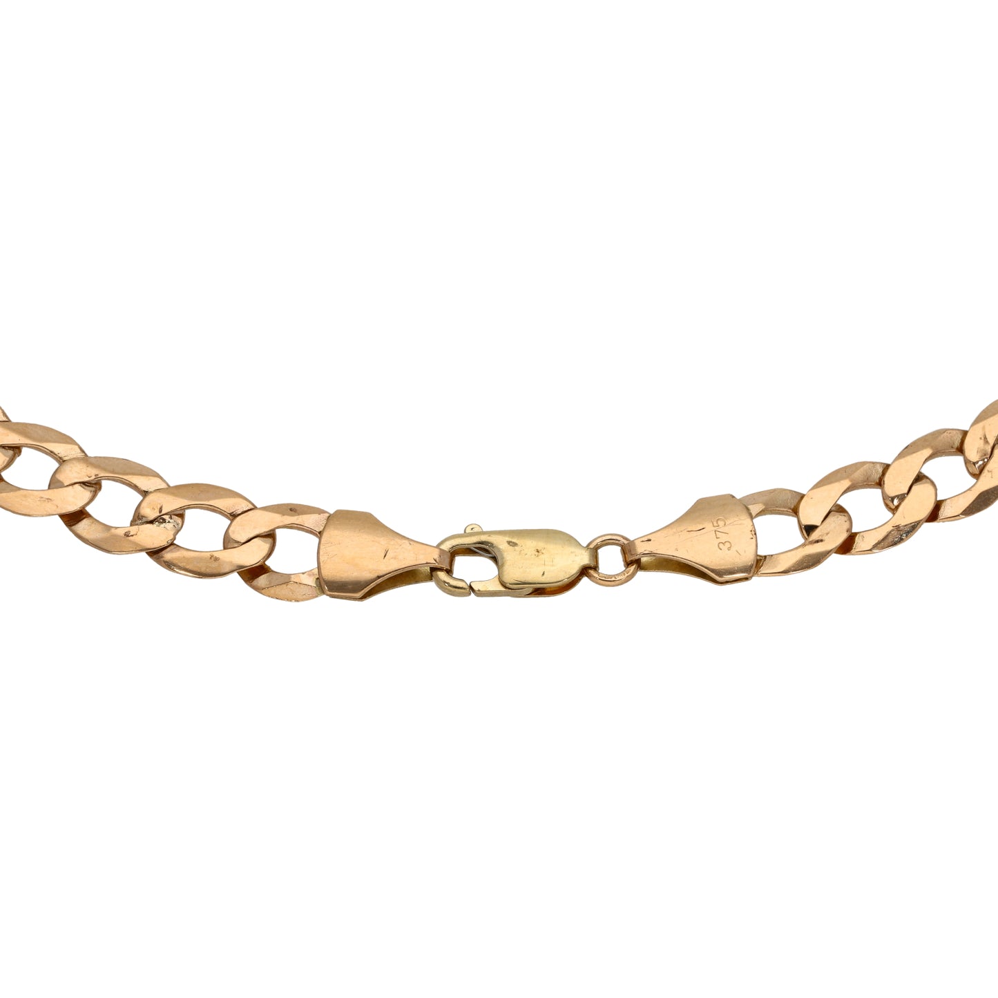 9ct Gold Curb Chain 22"