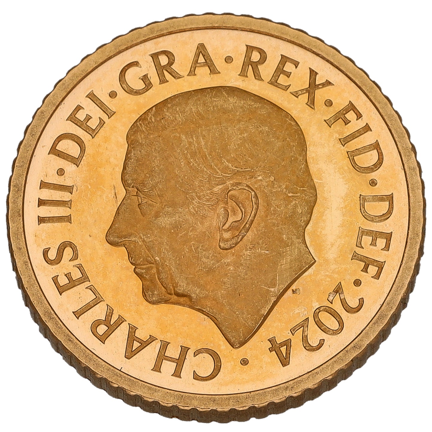 22ct Gold King Charles III 5 Pence Coin 2024