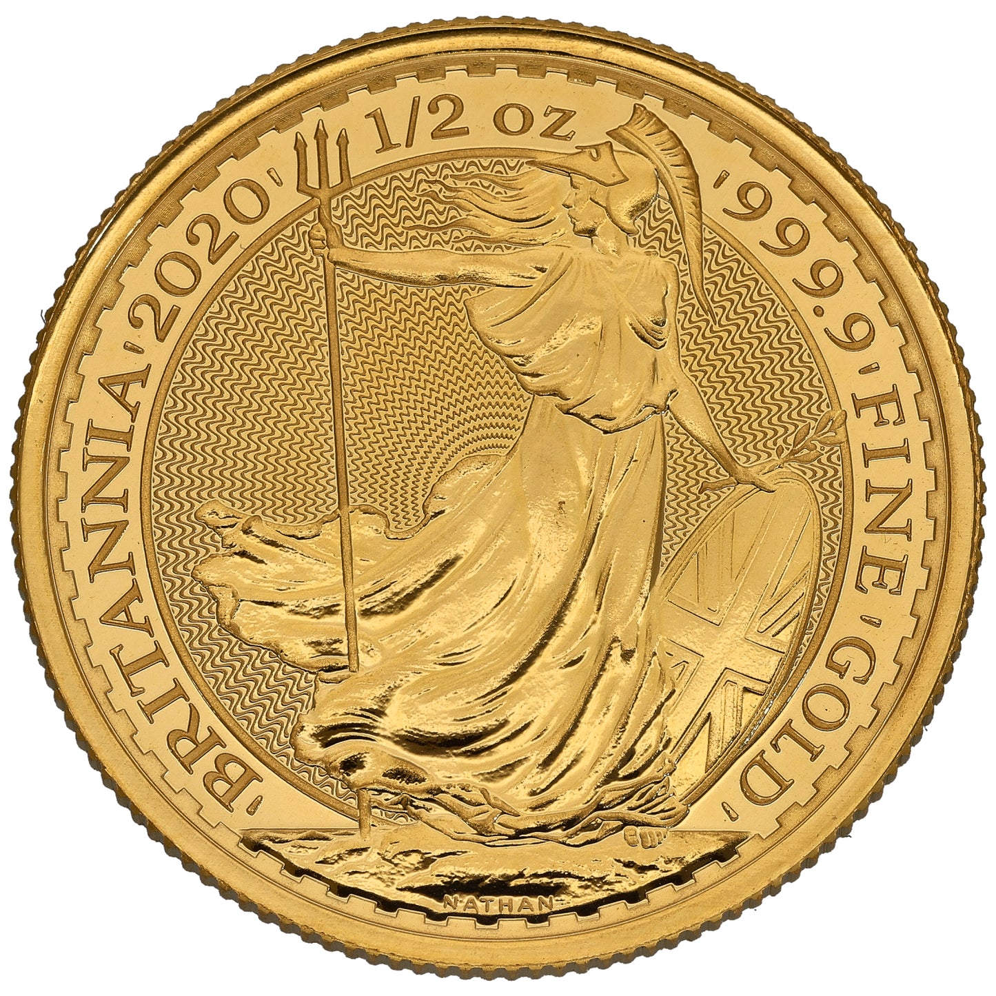 24ct Gold Queen Elizabeth II 1/2 OZ Britannia Coin 2020