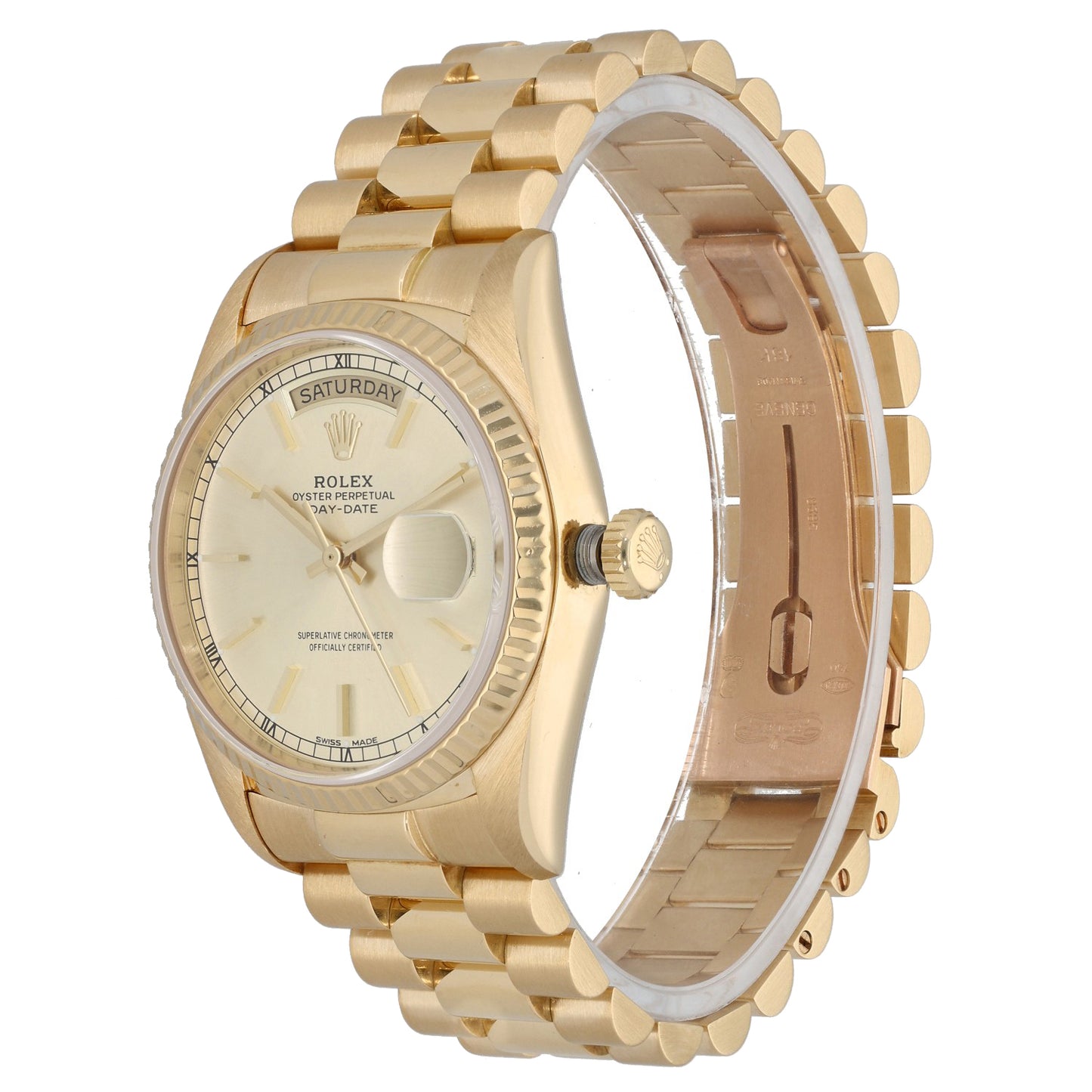 Rolex Day-Date 18038 36mm Gold Watch