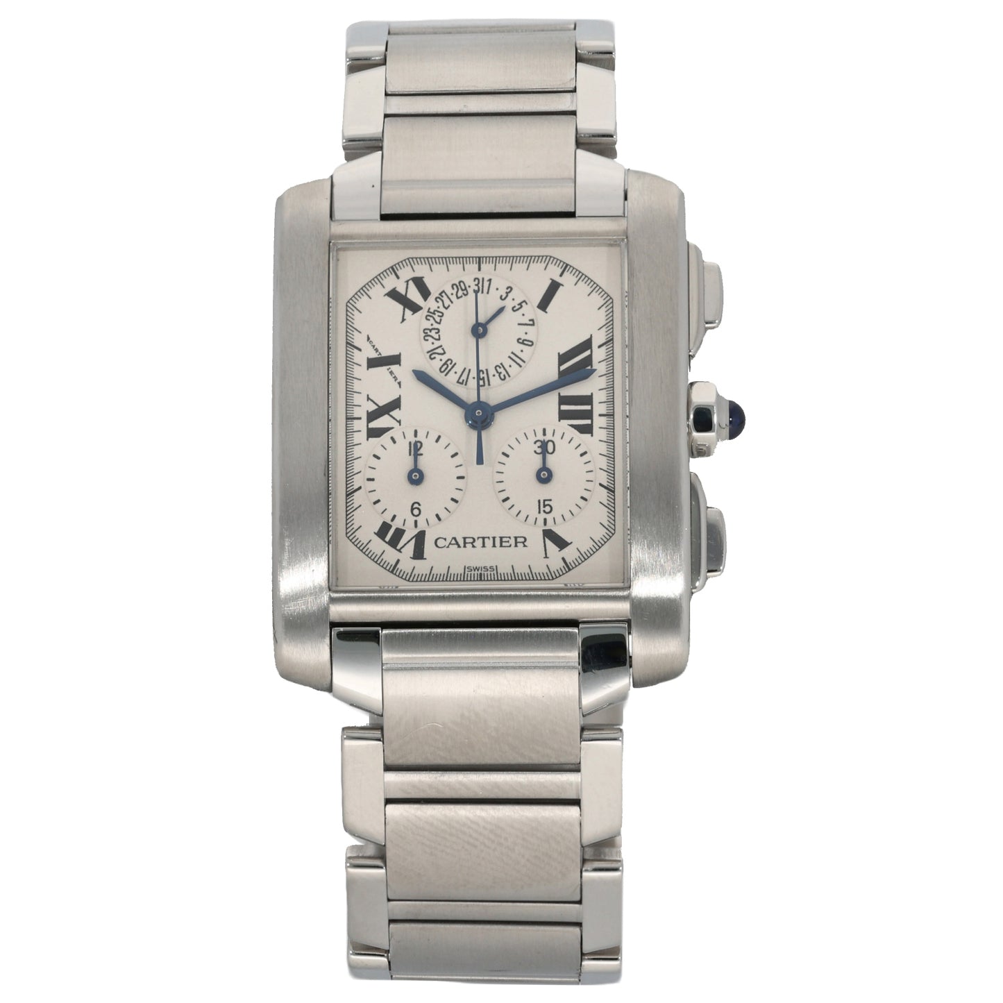 Cartier Tank Francaise W51001Q3 28mm Stainless Steel Watch