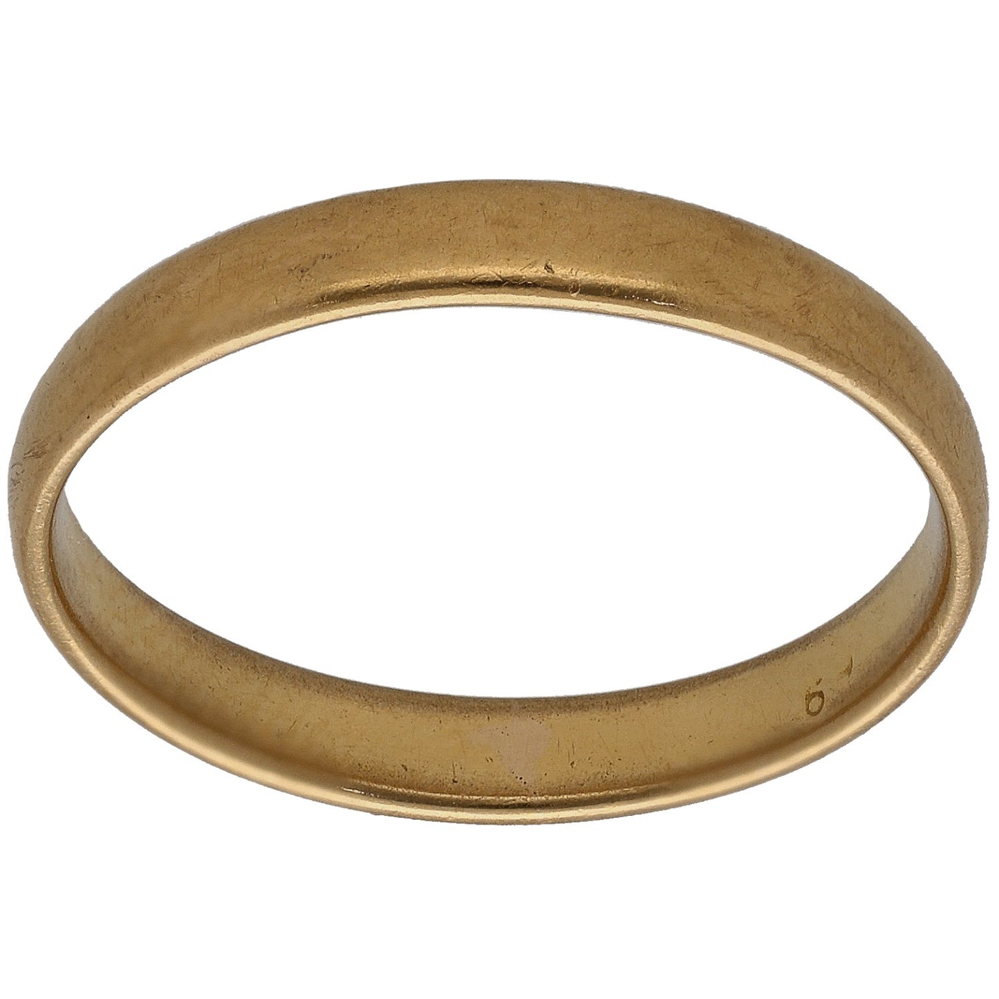 22ct Gold Plain Wedding Ring Size S