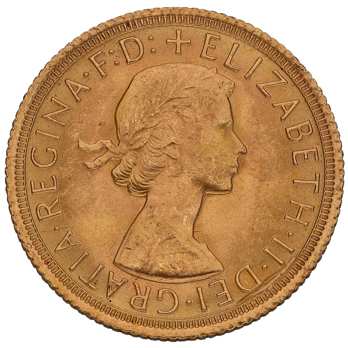 22ct Gold Queen Elizabeth II Full Sovereign Coin 1968