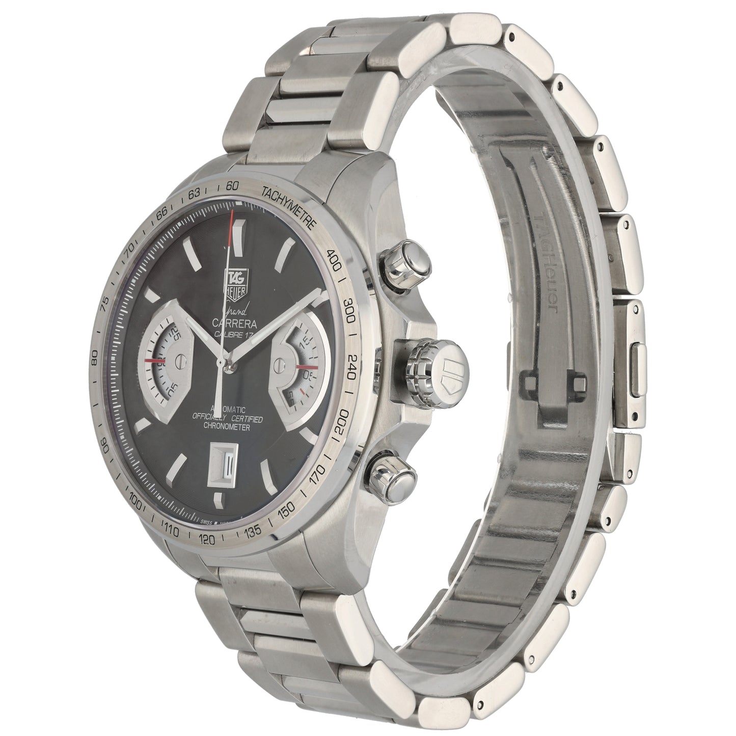 Tag Heuer Grand Carrera CAV511A 43mm Stainless Steel Watch