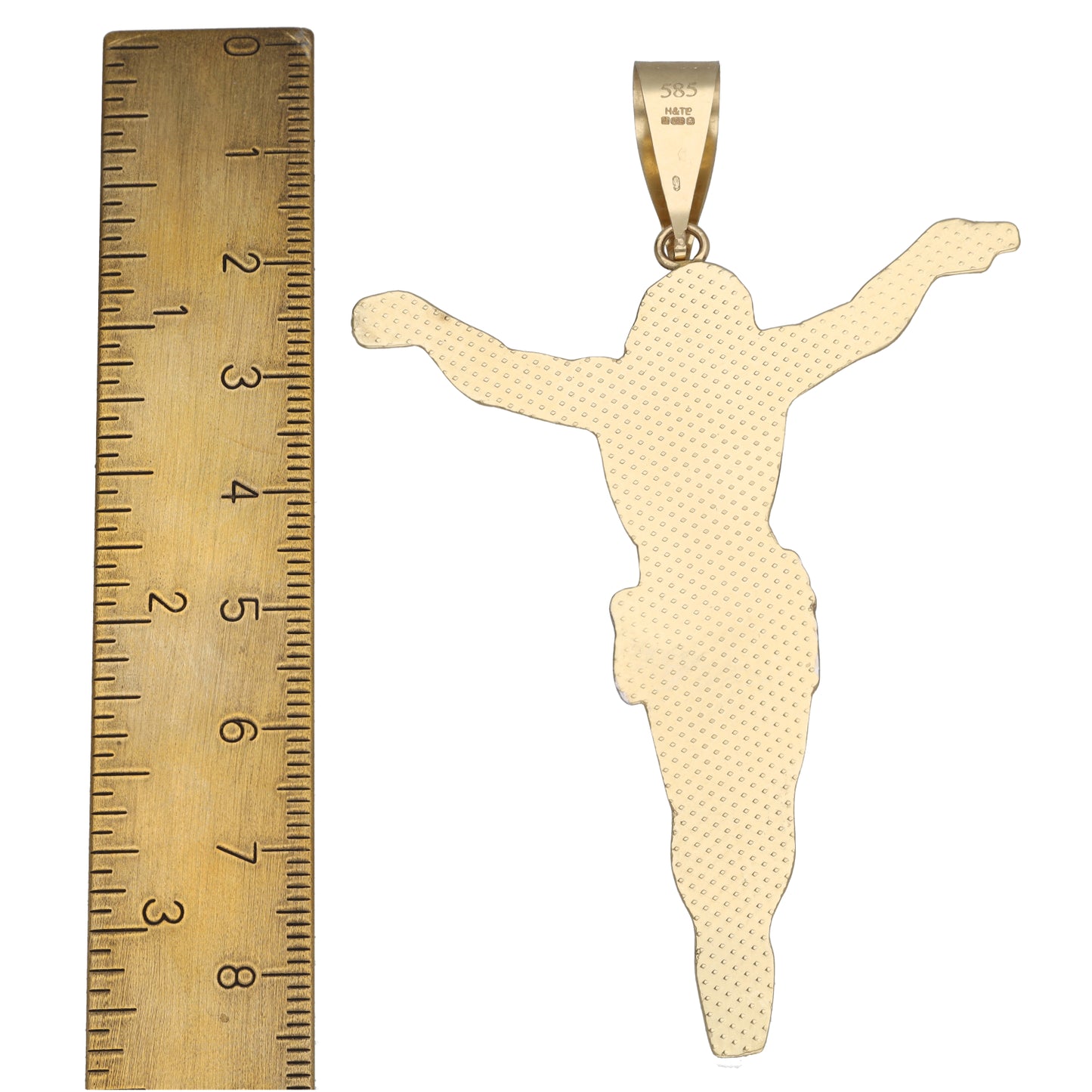 14ct Bicolour Gold Jesus Pendant