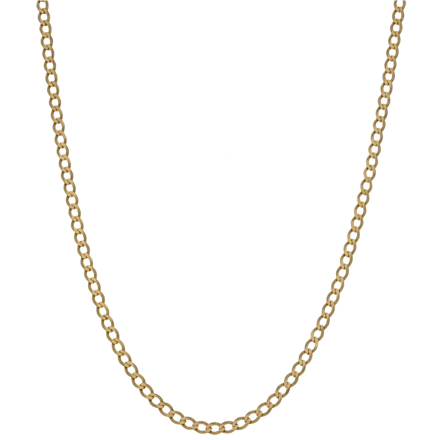 9ct Gold Curb Chain 24"