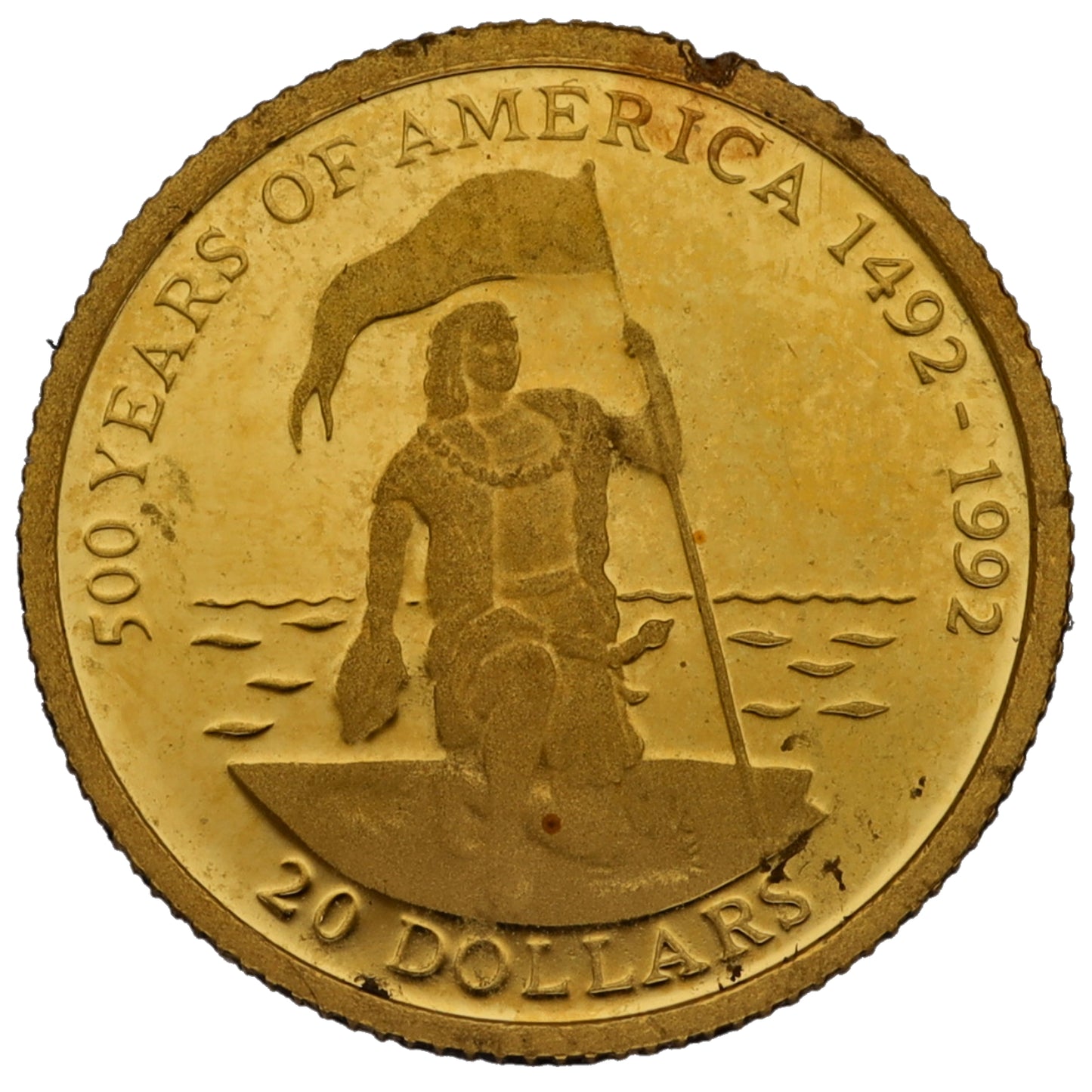 22ct Gold 500 Years Of America 20 Dollars Coin 1995
