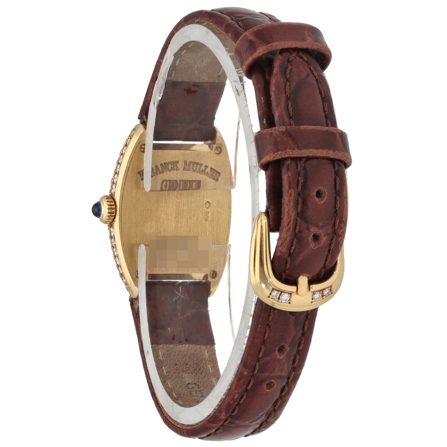 Franck Muller Cintrée Curvex 2500 QZ D 20mm Gold Watch