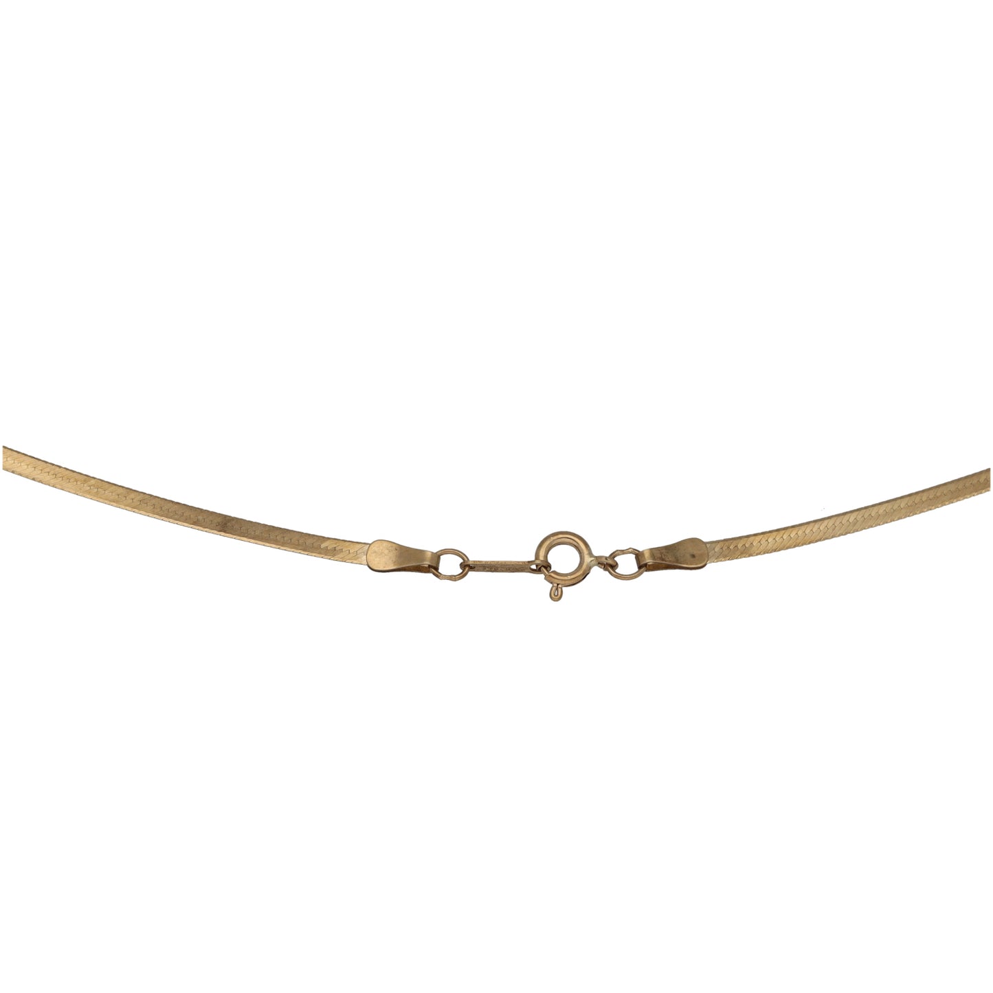 9ct Gold Herringbone Chain 16"