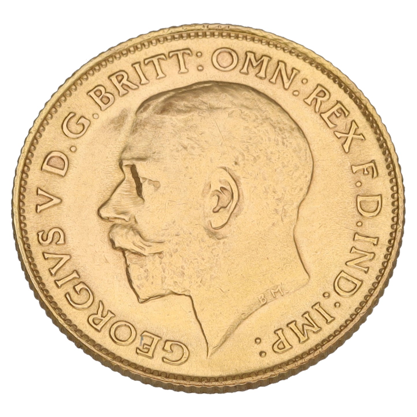 22ct Gold King George V Half Sovereign Coin 1913