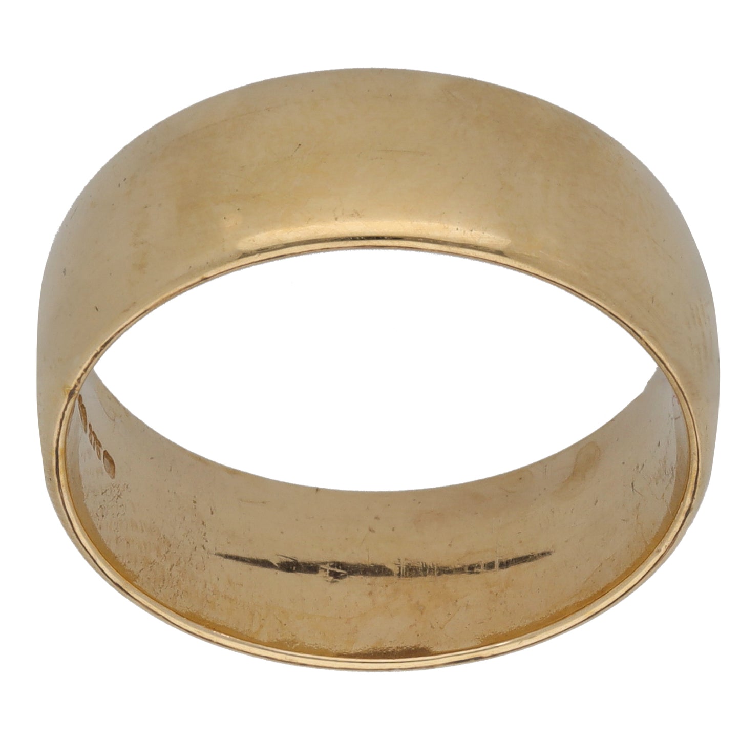 9ct Gold Plain Wedding Ring Size P
