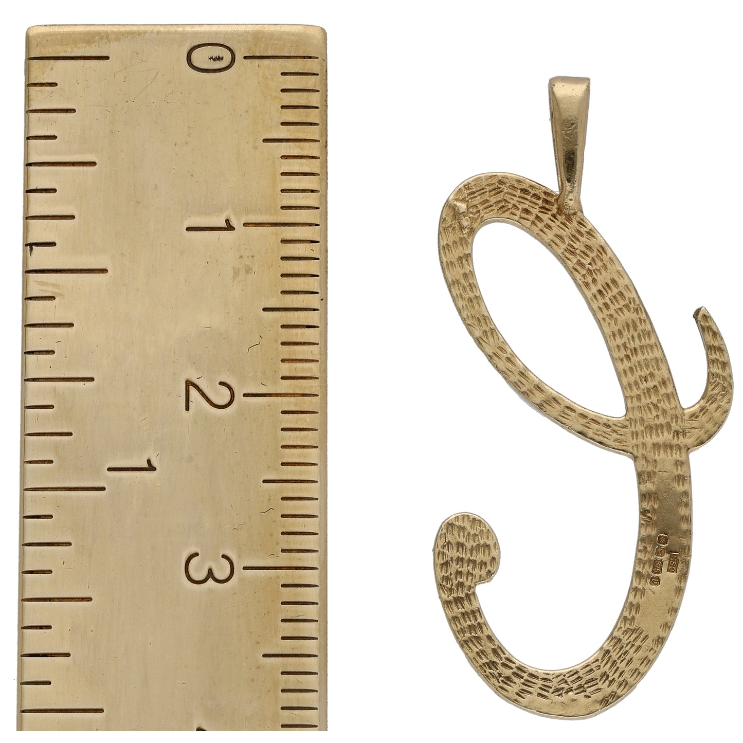 9ct Gold Initial 'E' Pendant