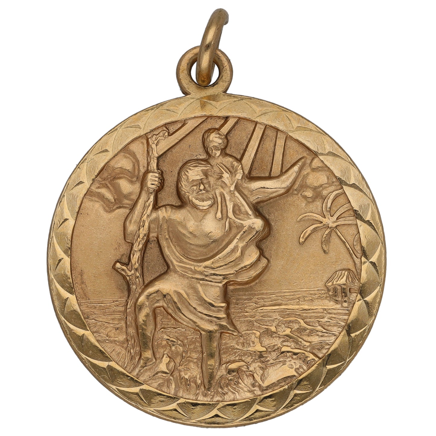 9ct Gold St Christopher Pendant