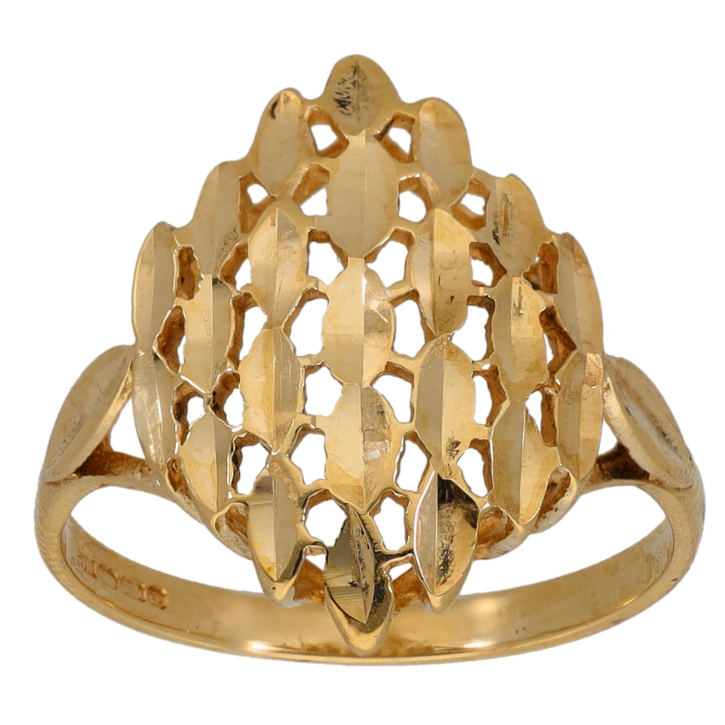 9ct Gold Dress/Cocktail Ring Size N