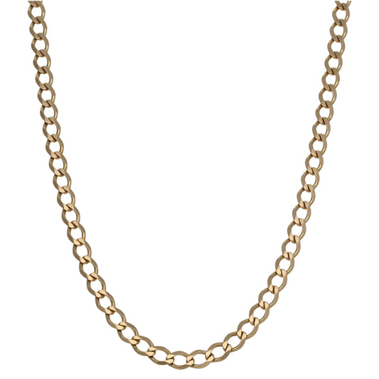 9ct Gold Curb Chain 20"