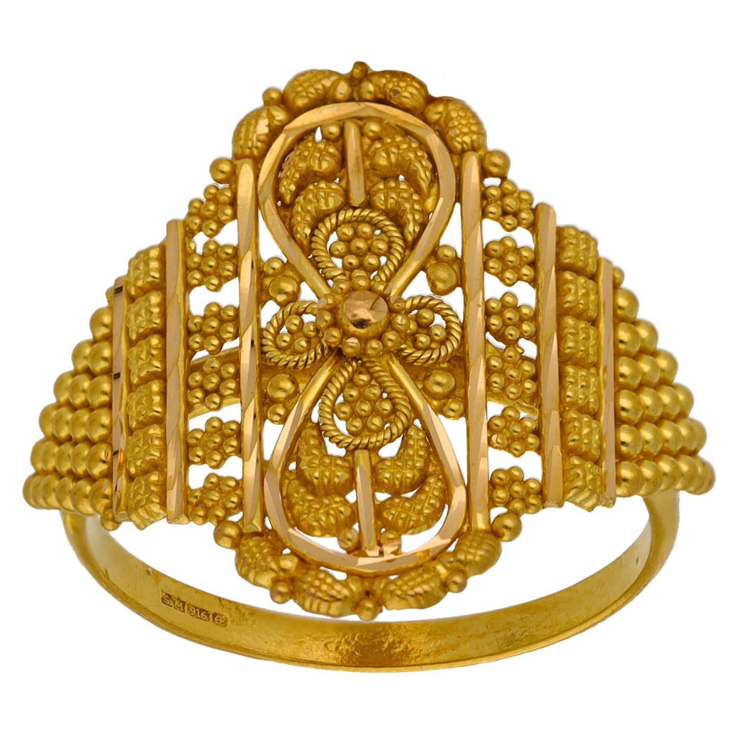 22ct Gold Alternative Ring Size O