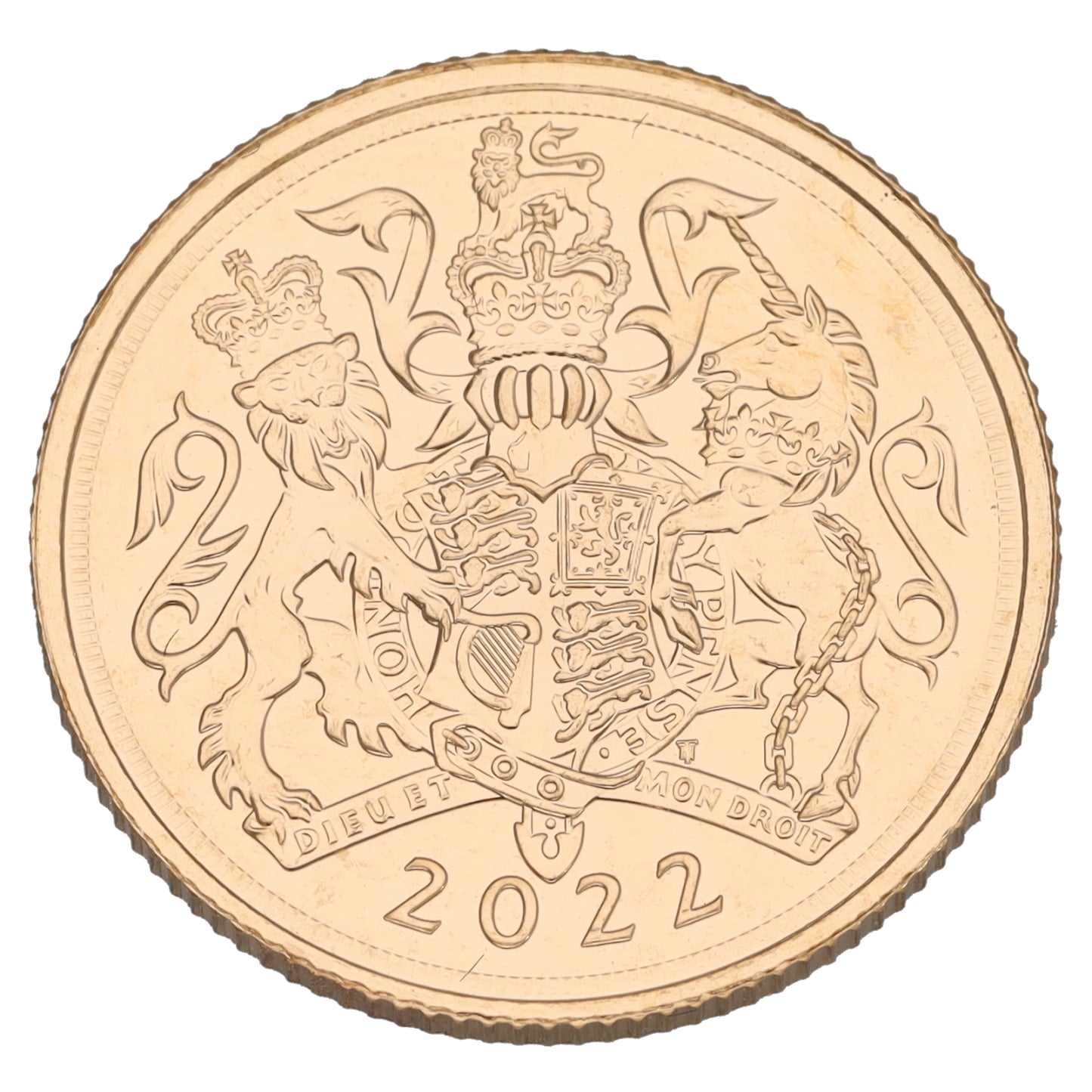 22ct Gold Queen Elizabeth II Full Sovereign Coin 2022