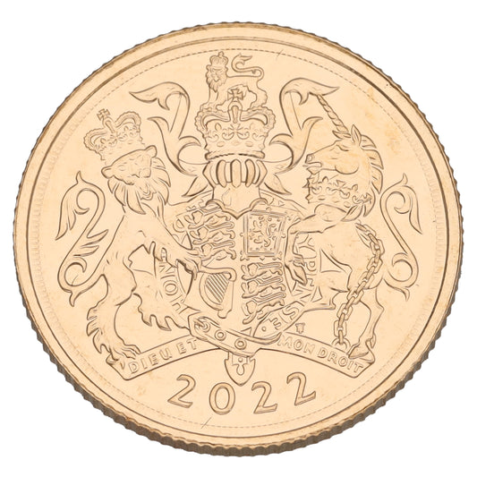 22ct Gold Queen Elizabeth II Full Sovereign Coin 2022