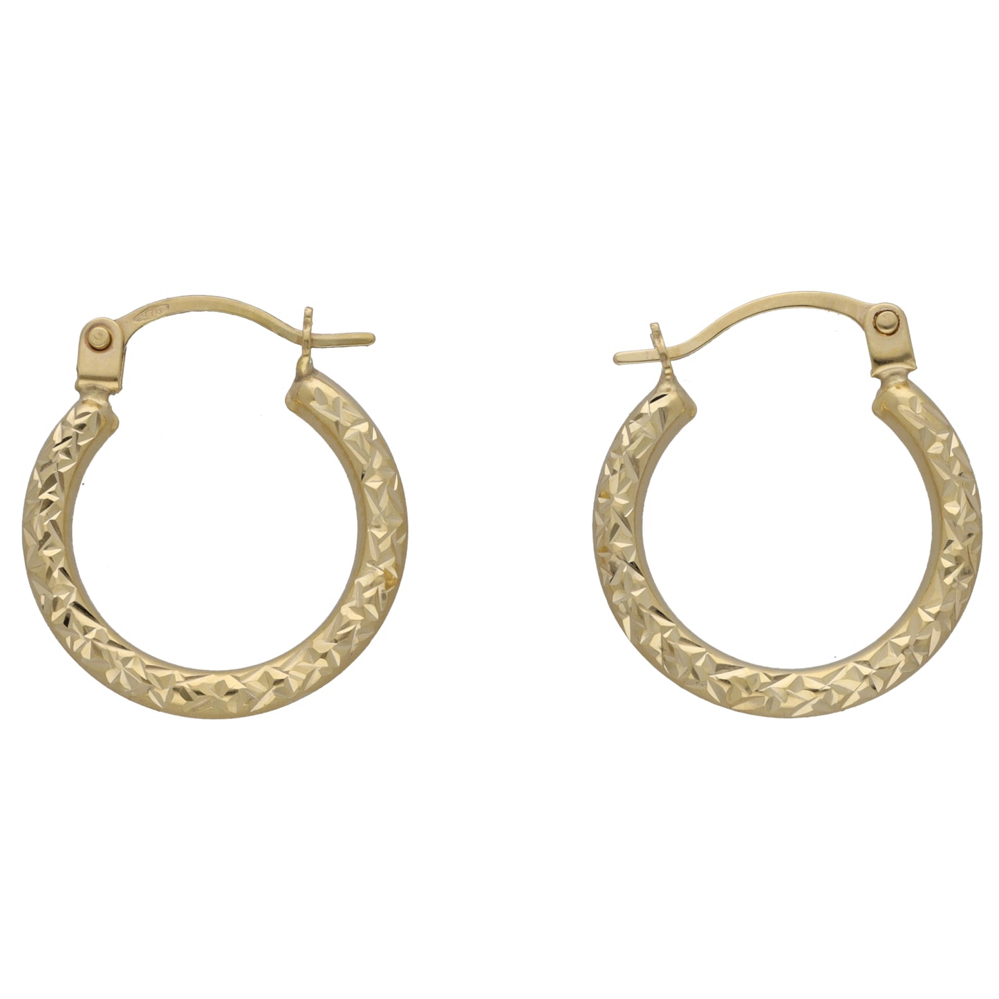 New 9ct Gold Hoop Earrings