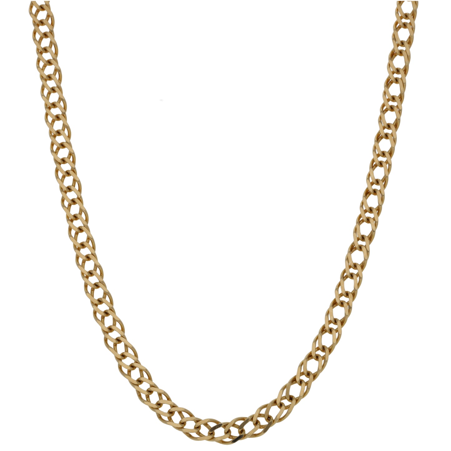 9ct Gold Double Curb Chain 22"