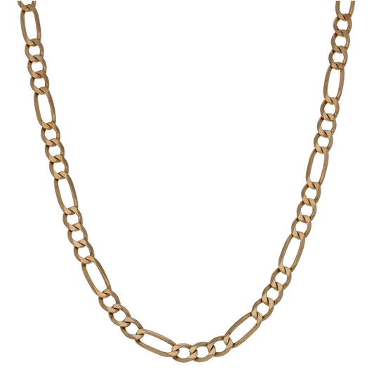 9ct Gold Figaro Chain 18"