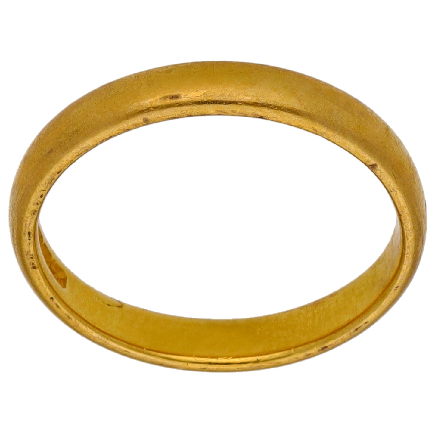 22ct Gold Plain Wedding Ring Size M