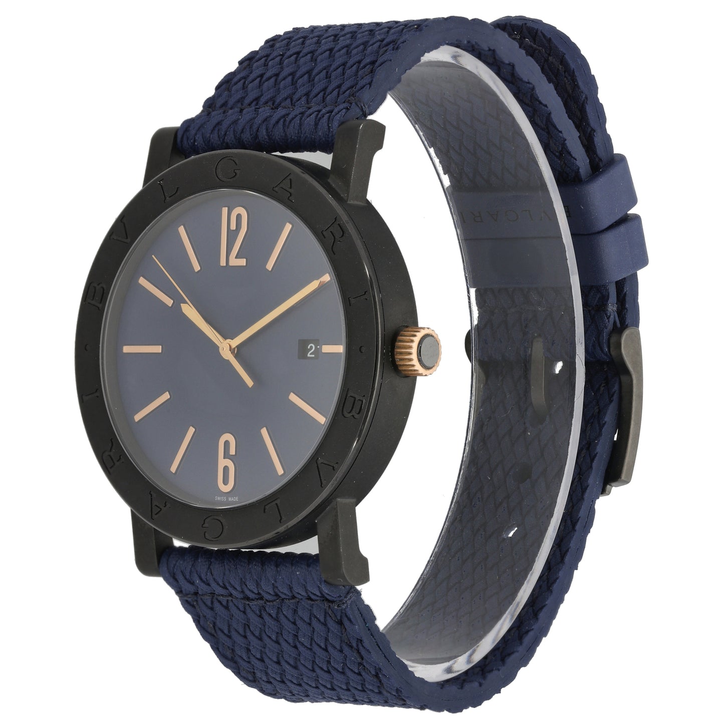 Bvlgari BB 41 S 41mm DLC Stainless Steel Watch