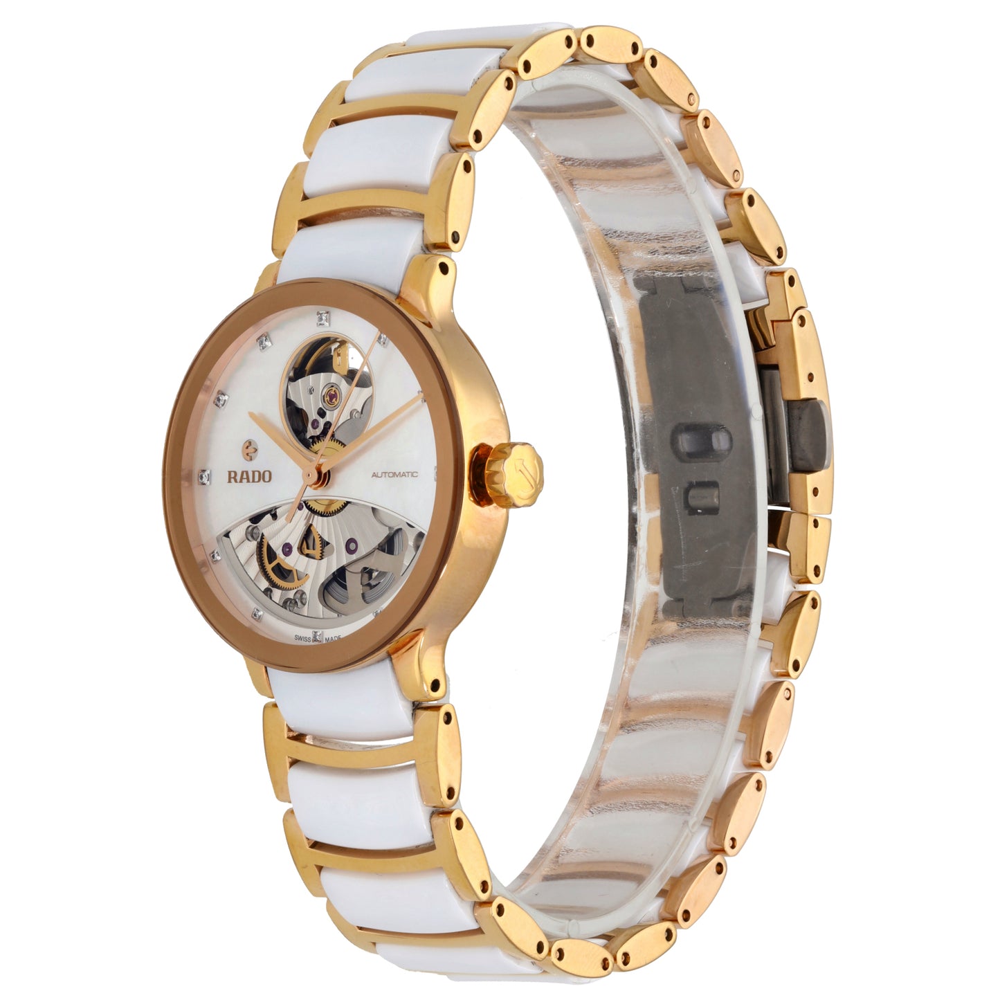 Rado Centrix Open Heart 734.0248.3 33mm Bi-Colour Watch