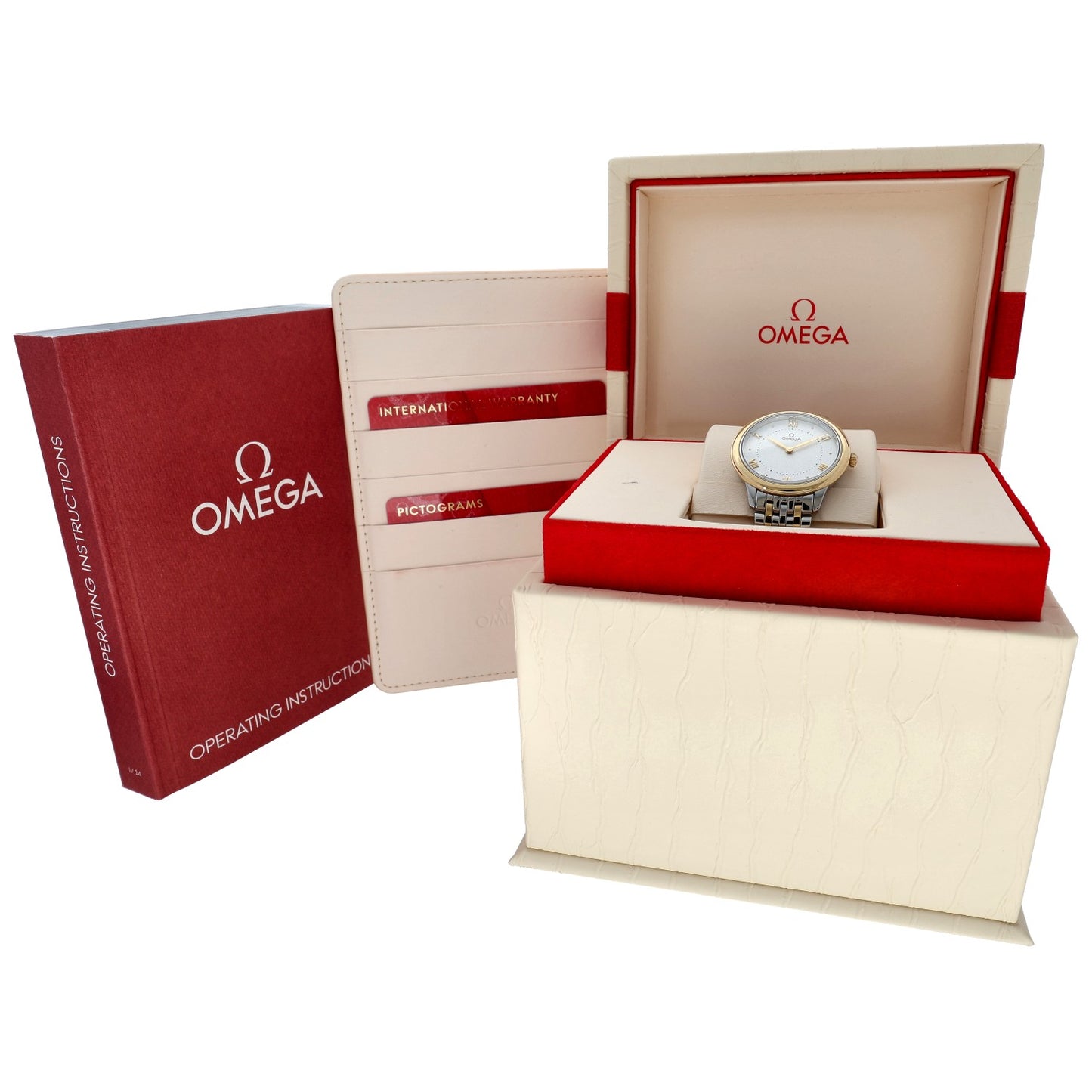 Omega De Ville Prestige 434.20.30.60.02.002 30mm Bi-Colour Watch (Ex-Display)