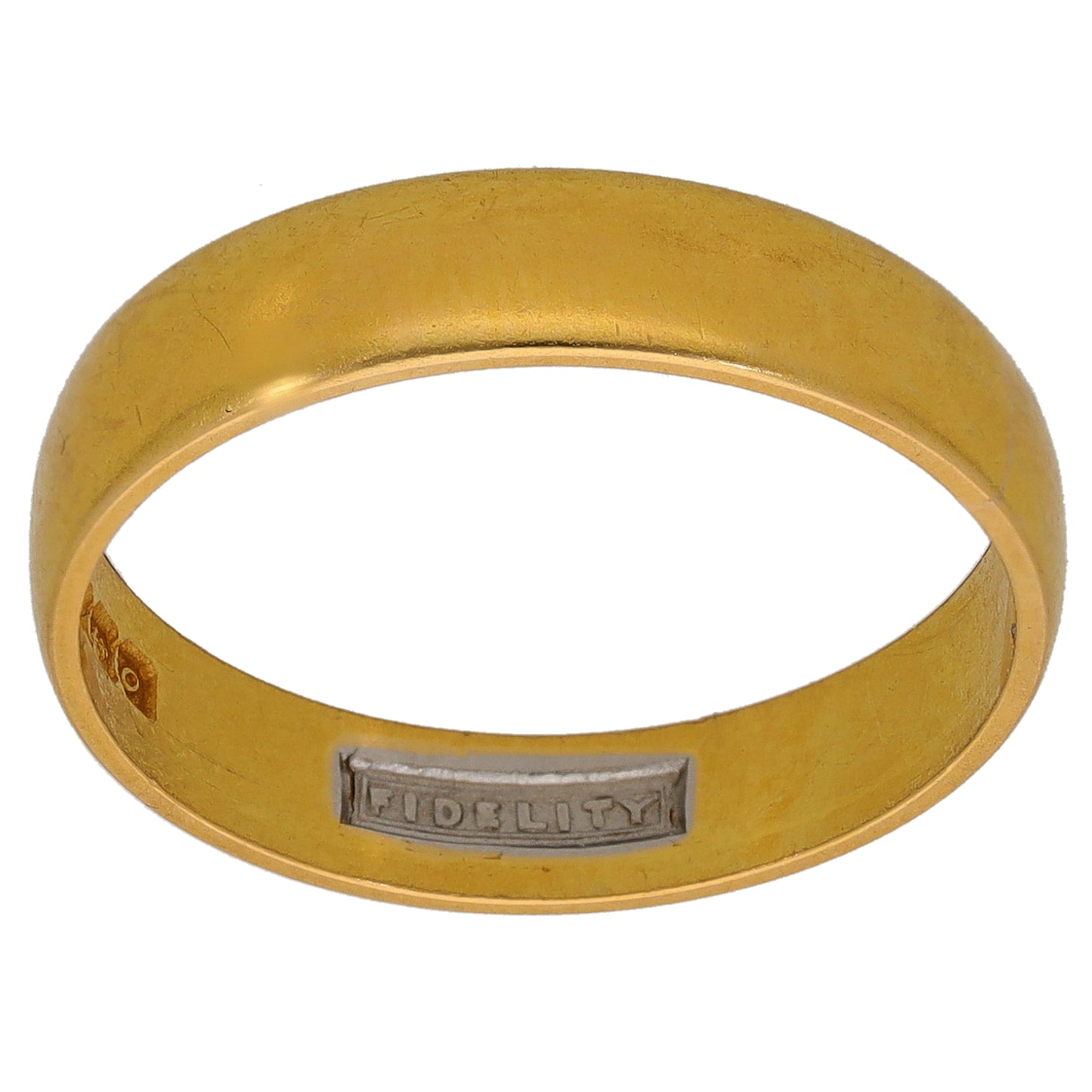 22ct Gold Plain Wedding Ring Size R