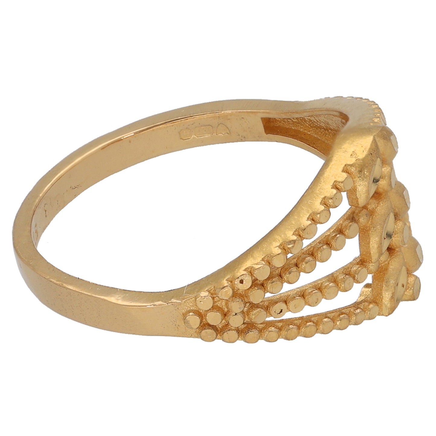 New 22ct Gold Alternative Ring Sizes N-Q