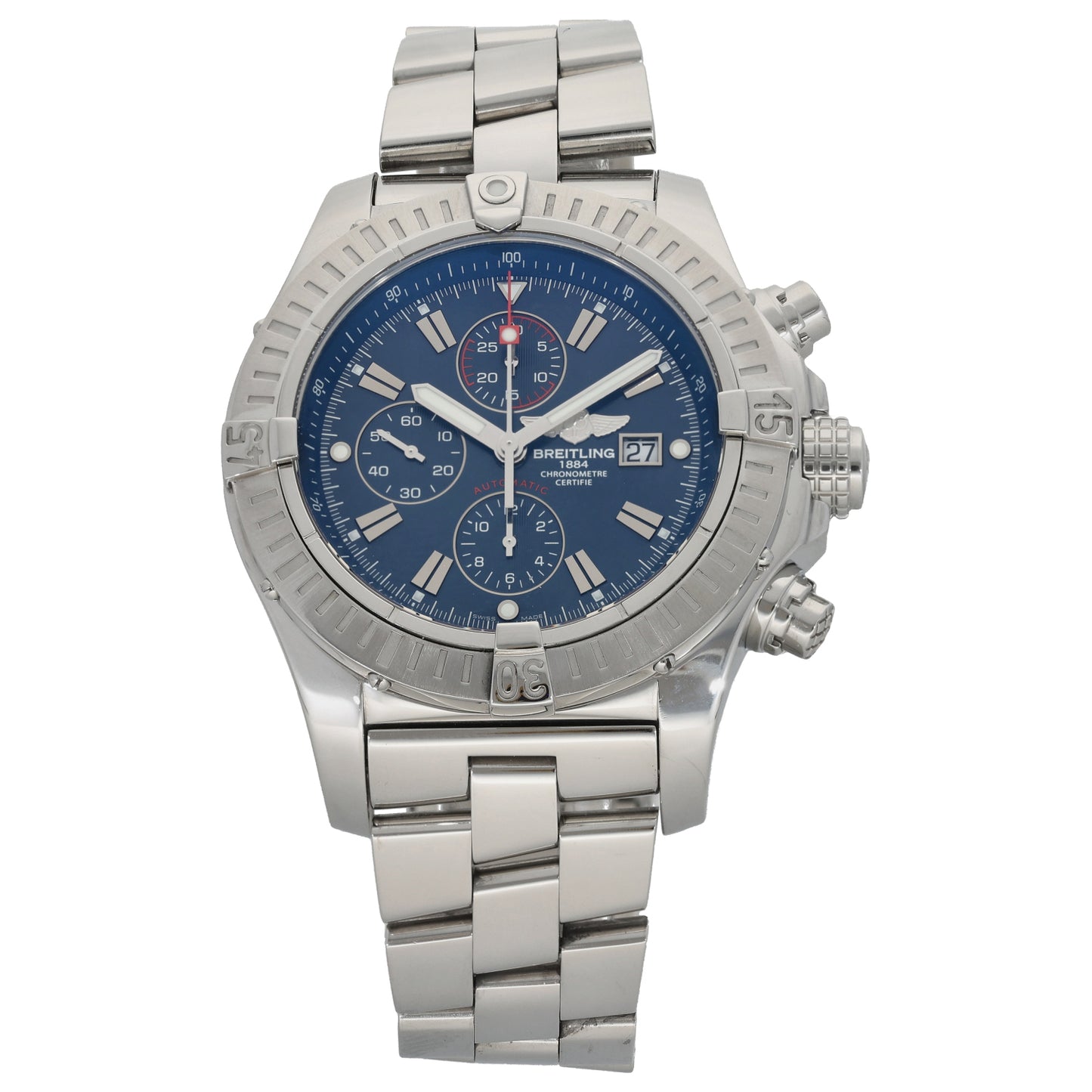 Breitling Super Avenger A13370 48mm Stainless Steel Watch