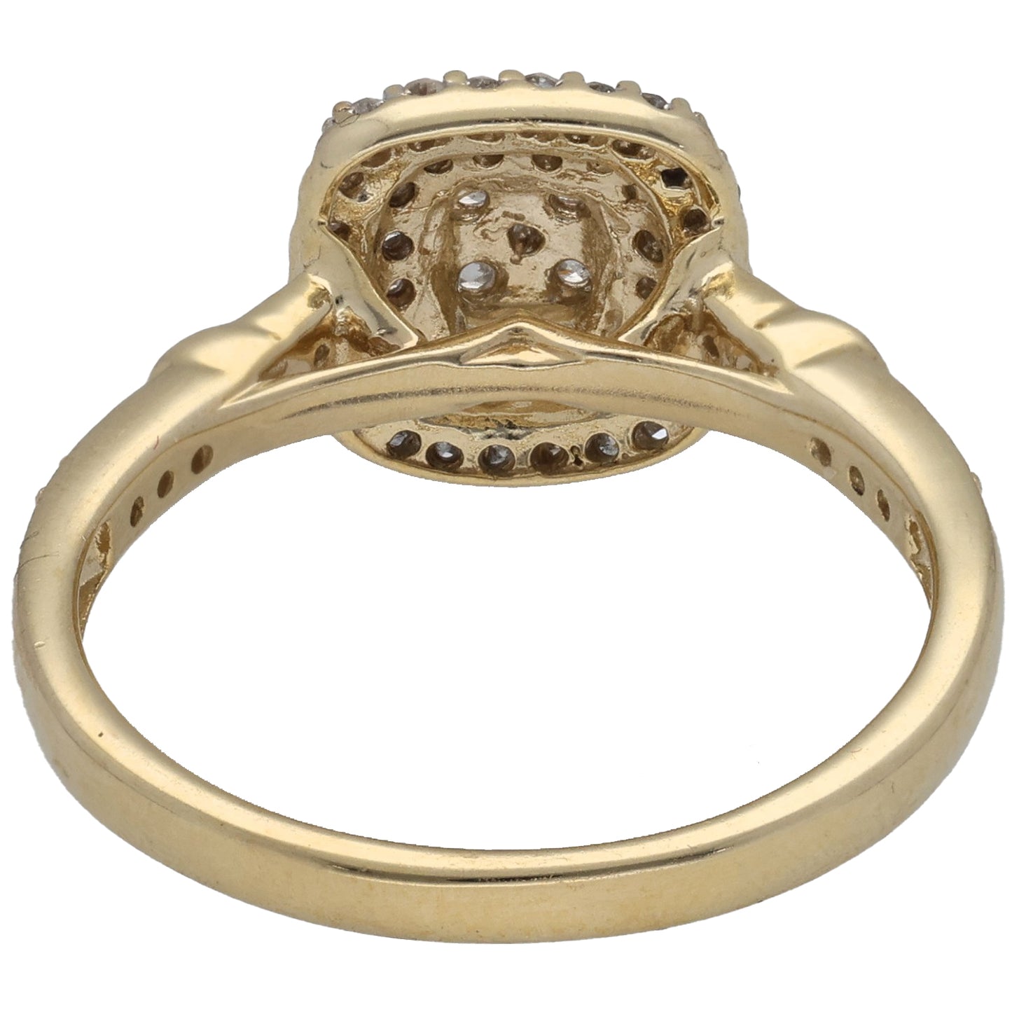 9ct Gold 0.50ct Diamond Dress/Cocktail Ring Size R