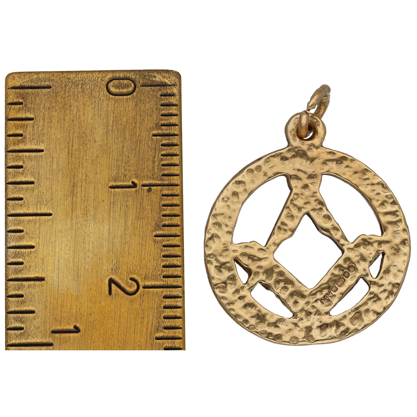 9ct Gold Masonic Pendant